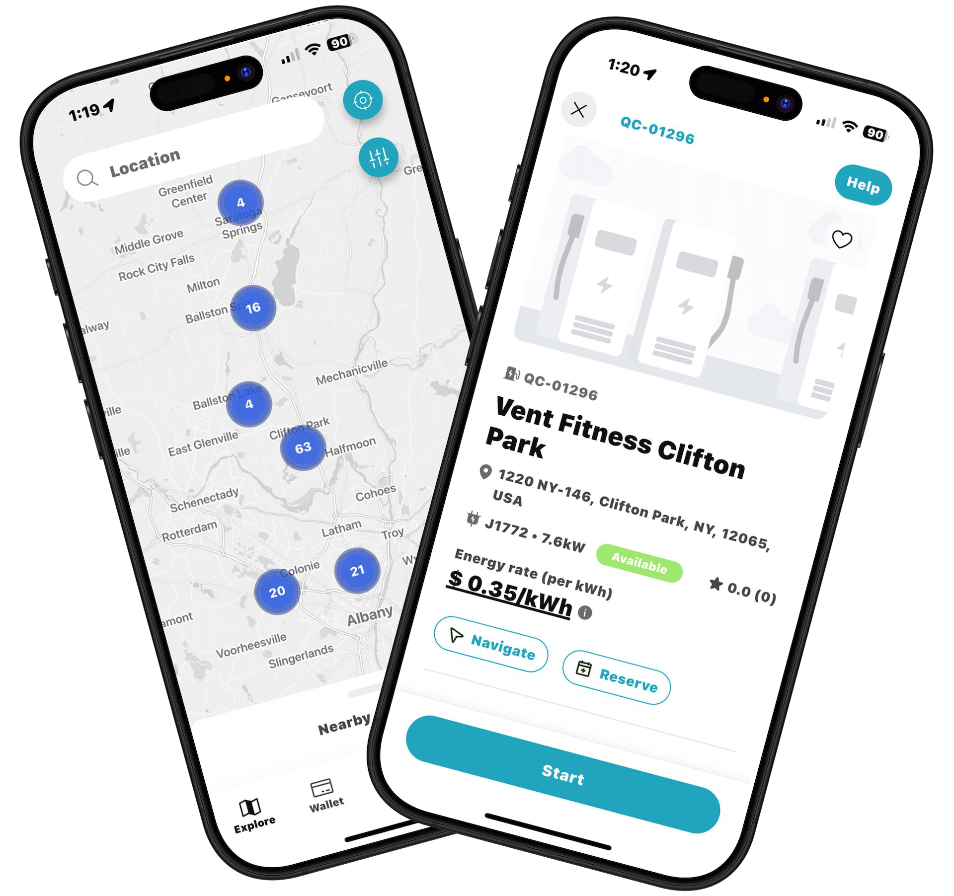 Integra QuickCharge App Mockup